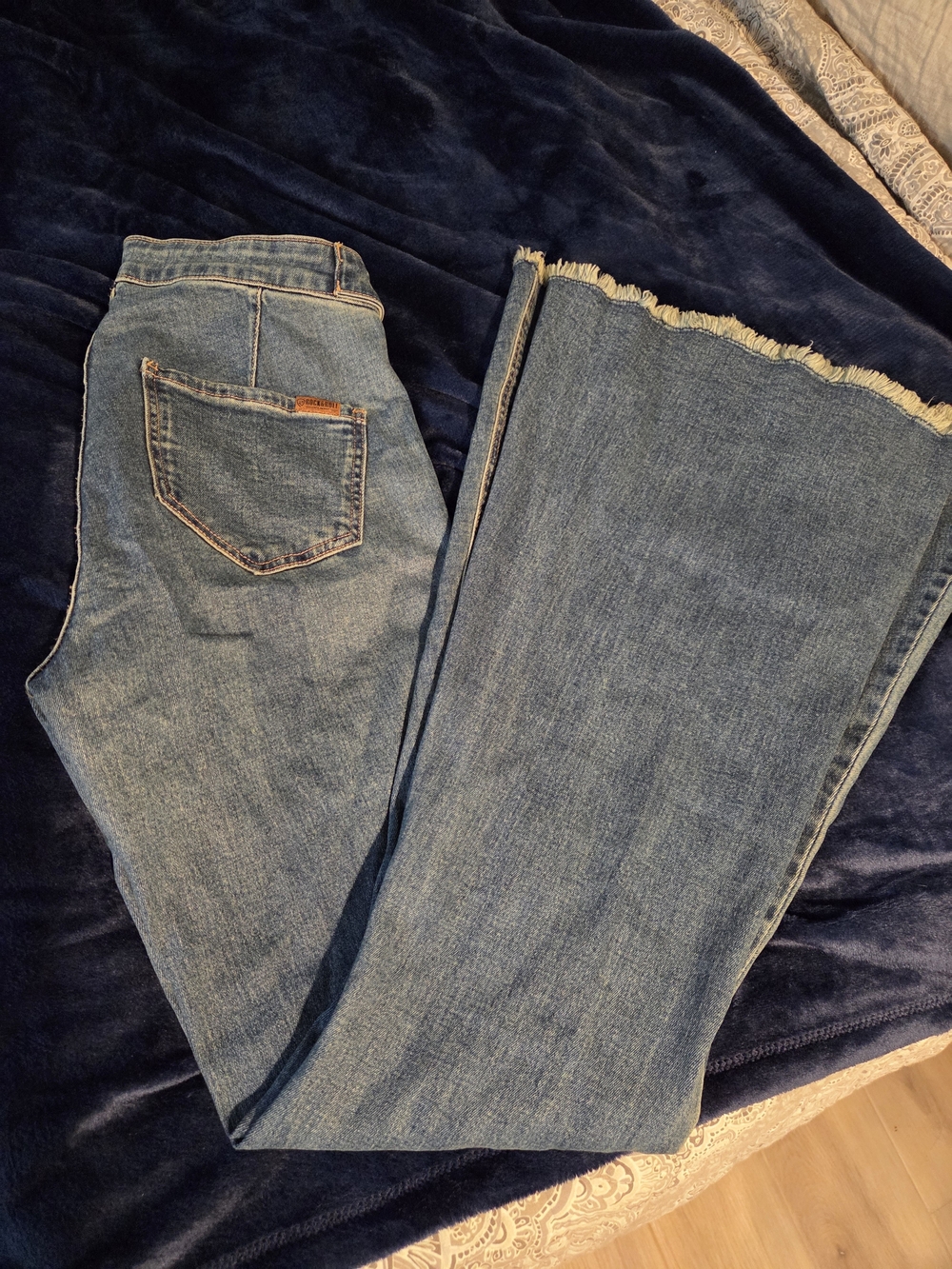 Rock And Roll Classic Blue Women's Wide-Leg Jeans 27x34
